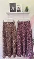 Latest Trendy Animal Print Satin A-Line Skirts